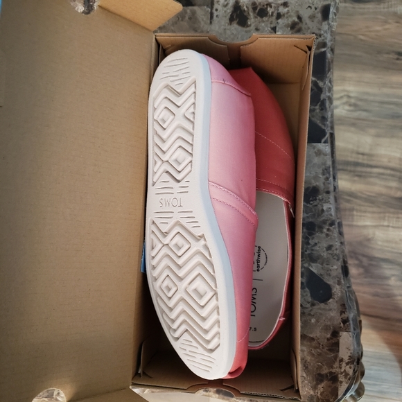 Toms Womens Alpargata Pink Multi Gradient Canvas Organic Cotton 7.5 - Picture 3 of 4